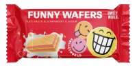 Вафлі з начинкою “SMILEY FUNNY WAFERS” з ароматом тутті фрутті та полуниці 400г