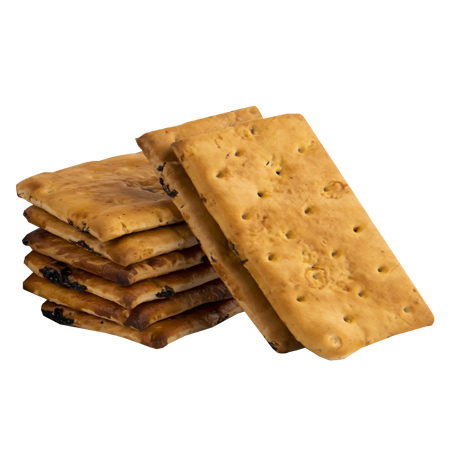 Short dough cookies with filling Darkie with raisins