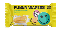 Вафлі з начинкою “SMILEY FUNNY WAFERS” з ароматом лимонного чізкейку 400г