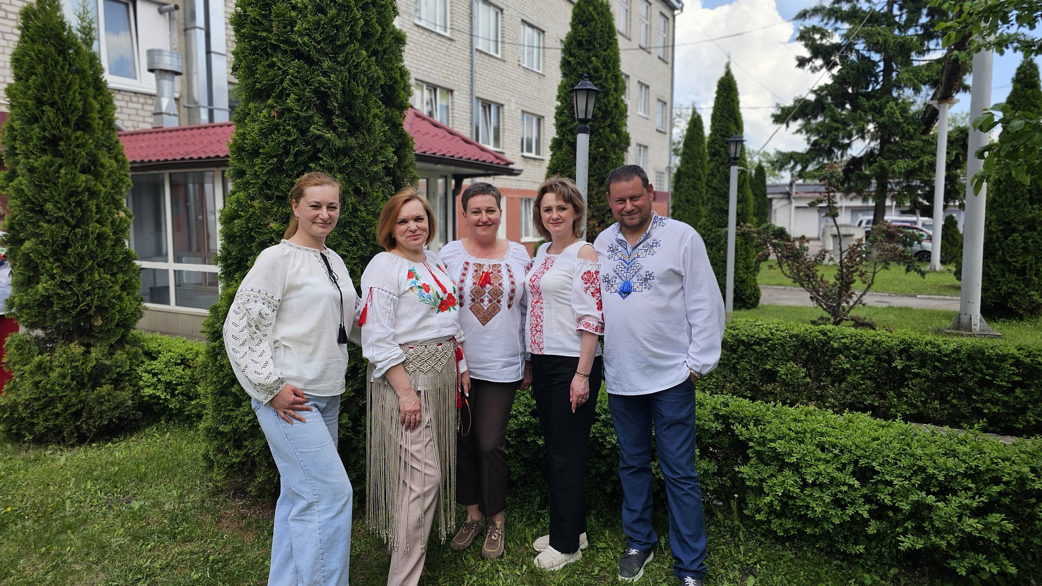 Today, our team blossomed in the colors of Ukrainian embroidery!
