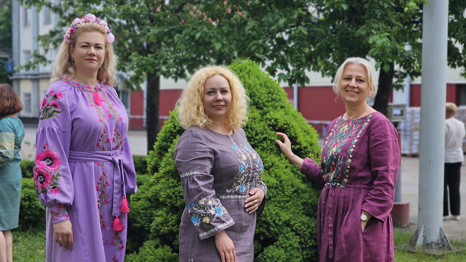 Today, our team blossomed in the colors of Ukrainian embroidery!