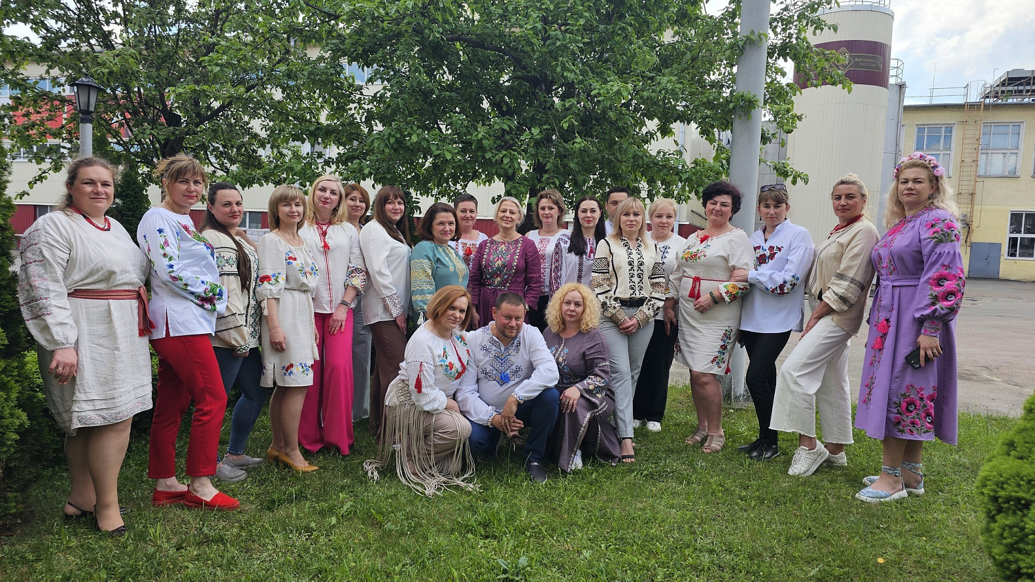 Today, our team blossomed in the colors of Ukrainian embroidery!