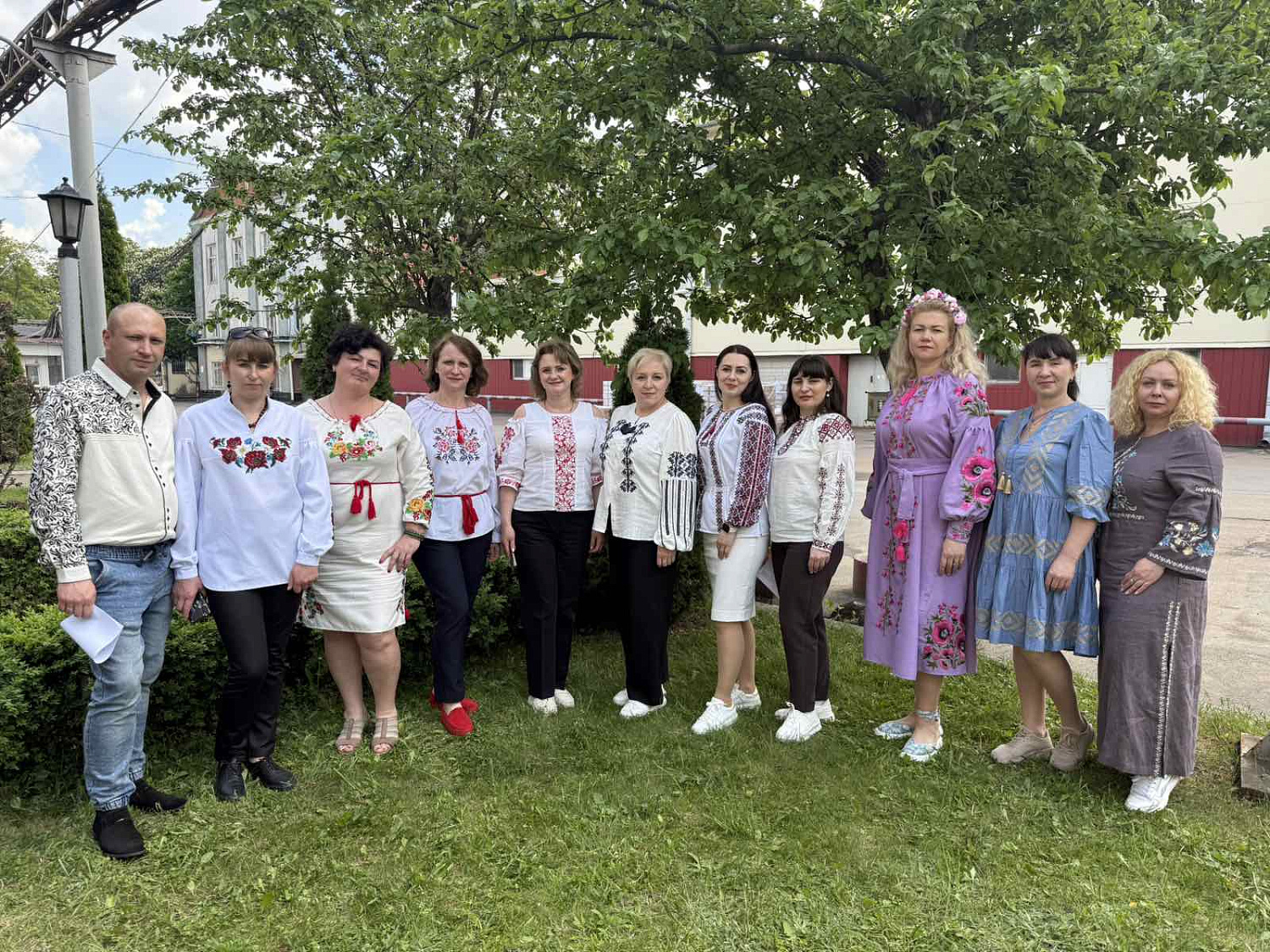 Today, our team blossomed in the colors of Ukrainian embroidery!