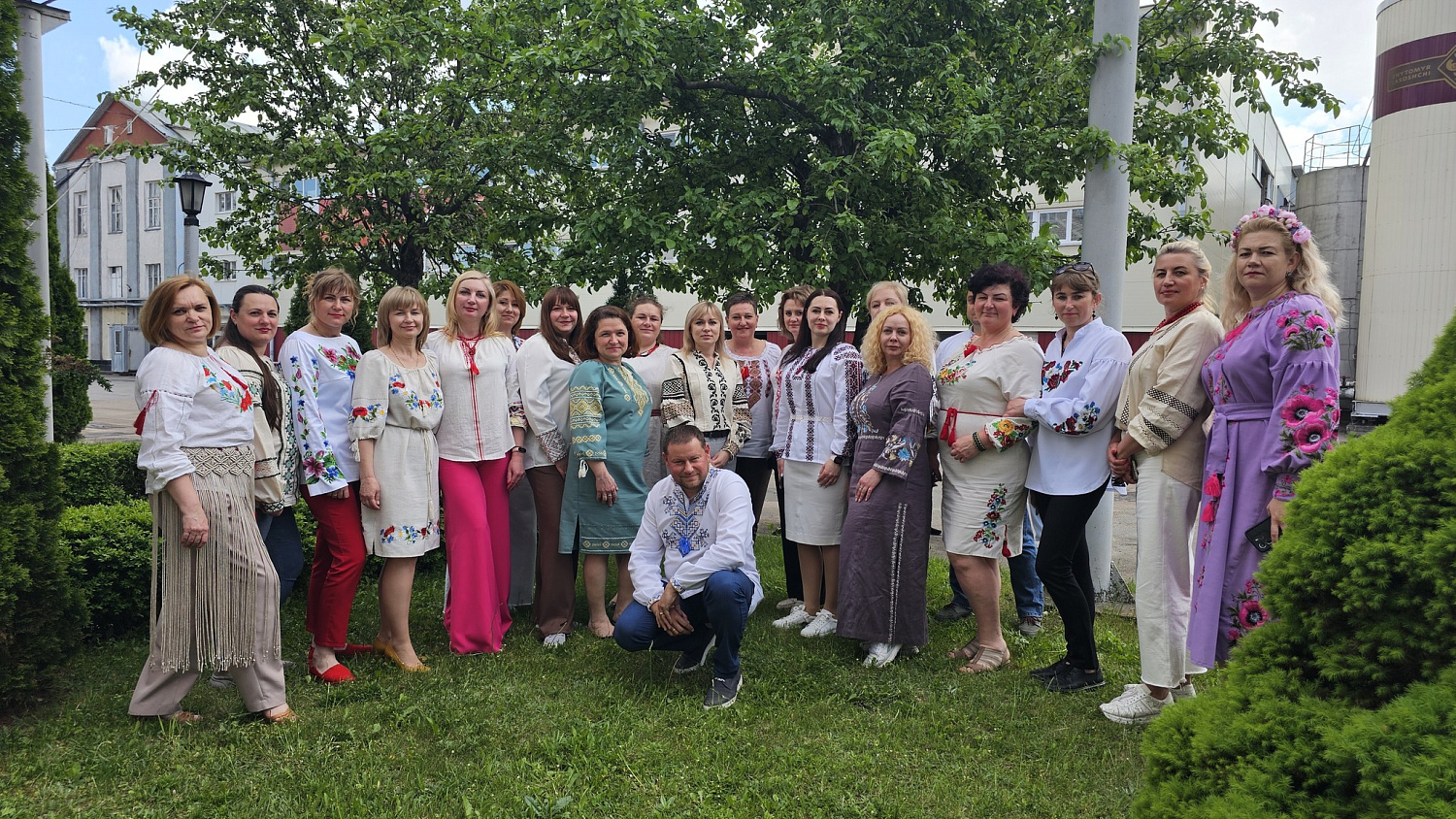 Today, our team blossomed in the colors of Ukrainian embroidery!