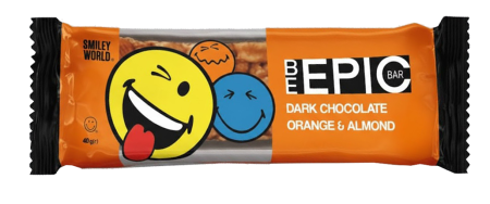 Батончик "SMILEY ВеЕріс" з мигдалем та апельсином, 480г (12*40г)